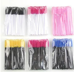 Tamax MW001 50Pack Disposable Eyelash Mascara Brushes Wands Applicator Makeup Brush Kits Pink Dropship acceptable full in stock ZZ