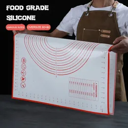 Rullande stift bakverk överstora 80 70 60 cm silikon bakmatta knådning kök kök crepes pizza deg non stick pan matta 231011
