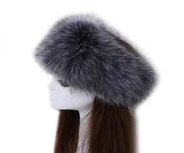 Cerchio di capelli spessi di volpe invernale Cappello russo y Fascia per capelli Fascia per capelli femminile Fascia pelosa Copricapo largo Accessori per cappelli da sci 2103296492743