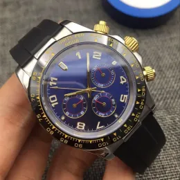 Designer de luxo clássico moda relógio mecânico automático tamanho 41mm pulseira de borracha relógio de pulso masculino função à prova d'água pode ser usado por homens e mulheres