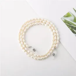 highquality natural purepearl glasses strap chain silicagel loop eyeglasses readingglasses antislip lanyard gift case party jewelr244J