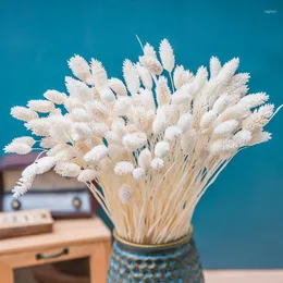 Decorative Flowers 60Pcs Dried Flower Tail Grass Bouquet Home Bathroom Decor Beauty Pampas Arrangement For Weddding Decoration