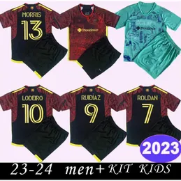 2023 24 Seattle Sounders FC Kids Kit Soccer Jerseys ROLDAN RUIDIAZ LODEIRO MONTERO MORRIS Home Special Edition Football Shirt Short Sleeve Uniforms 662232