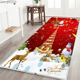 Рождественские украшения Рождественский ковер Санта-Клауса для гостиной, домашнего декора, кухни, прихожей, балкона, коврики для входа в спальню