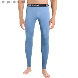 Herrens termiska underkläder 100% Merino Wool Base Layer Mens Bottom Pants Merino Wool Thermal Underwear Long Johns Midweight Winter Leggings MERINO PANSL231011