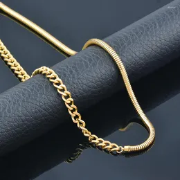 Colares de pingente Sinleery aço inoxidável metal colar colar para mulheres cor de ouro gargantilha cadeias moda jóias