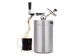 Hemtillverkningsmaskiner 2L36L Rostfritt stål Öl Mini Keg Air Pressure kranar Can Barrel Wine Brewing Tool Bar Nightclub Resta4165565