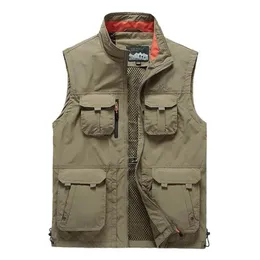 Gilet da uomo Sport all'aria aperta Gilet in rete multitasche Sottile e traspirante Tipo Pesca e caccia Tiro da viaggio Asciugatura rapida277h