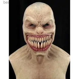 Costume Accessories Halloween Horror Headgear Latex Clown Mask Devil Face Cover Terror py Gagtooth Demon Halloween Mask Cosplay Come PropsL231011