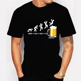 メンズTシャツフライデービールプリントブランド面白いグラフィックヒップホップサマー女性男性TシャツストリートウェアウルツァンハラジュクTシャツshi216c