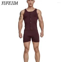 Canottiere Intimo da uomo sexy Boxer Costume intero Canotta da wrestling Abbigliamento sportivo Body Tute Canottiera Gilet di cotone