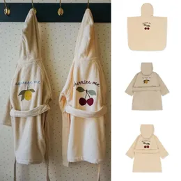 Pajamas KS Autumn Winter Children's Roundrobe Boy Girl Long Long Dark Dark Rets Baby Bath Tamewear Sleep 231006