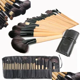 Makeup Brushes Makeup Brushes Set 24 PCS Professional Tools Foundation Kabuki Brush Set Health Beauty Makeup Makeup Tools Accessories Dh3ns