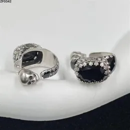 Novo projetado Dangle rebite crânio Preto Gem mulheres homens brincos de pérola orelha argola estilo punk colar pulseira senhoras brinco pinos Desi294B