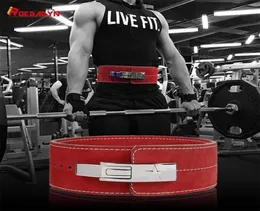 ROEGADYN Gym Body Belt Waist Trainer Dip Gym Belt For Men Waist Support Leather Weight Lifting Belt Gym Back Support Fitness 220108179682
