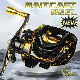 Muchowe Rowakowe Reels2 Baitcasting Reel 31BB Casting gładki metal 72 1 Współczynnik przekładni ze standardową lub głęboką płytką szpulą dla basu 231011