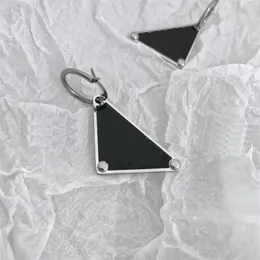 Pendientes de triángulo de moda con dijes de joyería de diseño de lujo para dama mujer fiesta amantes de la boda regalo compromiso Bride266H