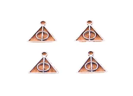 300pcs Antique Silver Plated Deathly Hallows Charms Pendants for European Bracelet Jewelry Making DIY Handmade 1312mm2732793