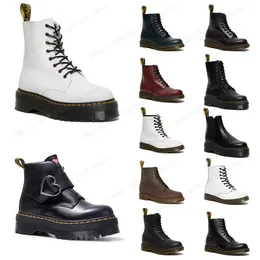 Tasarımcı 1460 Dr Martin Boots Doc Martens Boot Martins Sneaker Erkek Kadın Lüks Üçlü Black Beyaz Klasik Ayak Bileği Kısa Köpek Kış Kar Açık Sıcak Ayakkabı 35-45