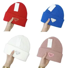 Designer hats for women Winter fashion warm wool cap men andwomen ball hats letter striped solid wools flanging women's knitt216C