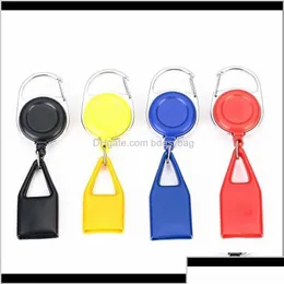 Other Smoking Aessories Household Sundries Home Gardenretractable Keychain Leashes Case Sleeve Outdoor Light Dhke6