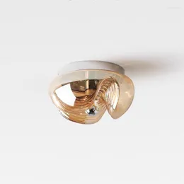 Lampadari BOSSEN Lampadario moderno e minimalista in vetro a onda, diametro massimo 25 cm, adatto per la decorazione della stanza, applique a LED per ragazzi.