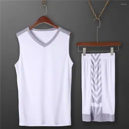 Men's Tracksuits 2023 Men Basketball Jersey Set And Women Training Quick-Drying Sleeveless Uniform Sportswear Custom