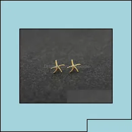 Jewelry Stud Earrings Jewelry Fashion Starfish Zinc Alloy Sier Plated Earring Marine Biological For Women Wholesale Drop Delivery 2021 Dh5Xo