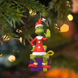 18 Pezzi Decorazioni Grinch Per Natale - Ciondoli In Cartone Per Albero, Porte, Feste