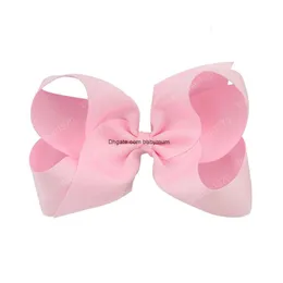 6 -дюймовая девочка -лук бутик Grosgrain лента Clip Hairbow Hair Buphknot Puncheel Hairpins Accessories