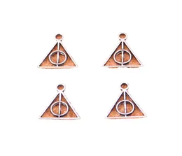 300pcs Antique Silver Plated Deathly Hallows Charms Pendants for European Bracelet Jewelry Making DIY Handmade 1312mm1012730