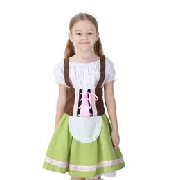 Cosplay German Oktoberfest Beer Costume Dirndl Kids Cosplay Fancy Dress Halloween Party Clothes Boy Girl Waitrescosplay