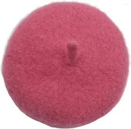 Abbigliamento per cani Berretto per gatti Cappello in lana da giardino Costume alla moda con fascia elastica regolabile sotto il mento Rosa rossa