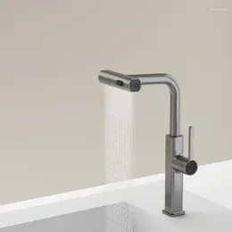Torneiras de pia do banheiro Torneira inteligente Terceiro exame simulado Saída de água Cachoeira Display digital inteligente Torneira de cozinha de cobre