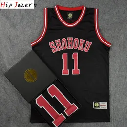 T-shirty na zewnątrz Hipjazer Slam Cosplay Shohoku 14 Hisashi Mitsui 11# Rukawa Kaede Basketball Jersey Sport Wear Basketball Hiphop Jerseys 231012