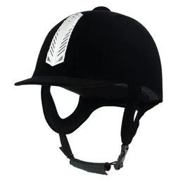 Capacetes de equitação LOCLE Capacete de equitação equestre respirável durável segurança meia capa capacetes de cavaleiro para homens mulheres crianças 5262 cm 231011