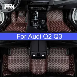 フロアマットカーペットcuweusang car floor mats for audi q2 q3 foot cocheアクセサリーオートカーペットq231012