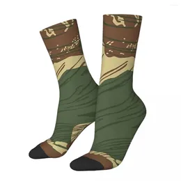 Men's Socks Funny Rhodesian Brush Stroke Camouflage Vintage Harajuku Army Hip Hop Seamless Sock Gift Pattern Printed