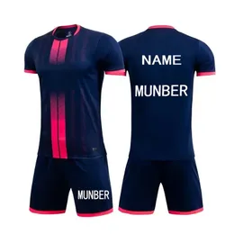 Lauf-Sets Kinder Trikots Männer Jungen Fußball Kleidung Anzug Kurzarm Kinder Fußball Uniformen Trainingsanzug Jersey Kit 231011