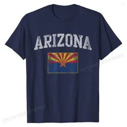 Männer T Shirts Arizona Flagge Retro Männer Frauen Kinder Geschenk T-Shirt Individuelle T-shirts Mode Baumwolle Tops T-shirts Angepasst