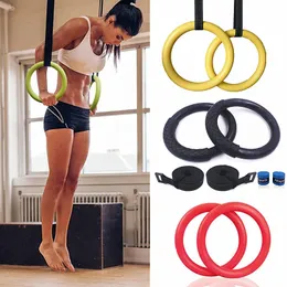 Gymnastic Rings Professional Gymnastic Ring Pull up Gym Ring With Adjustable Strap Workout For Home Gym Crossfit Body Strength Muscle Training 231012