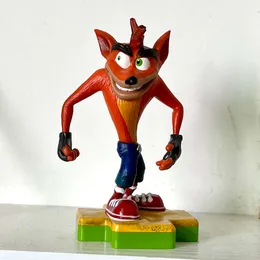 Trajes de mascote totaku crash bandicoot figura ornamento acessórios mesa decoração boneca 10cm estante ornamento presente para amigos