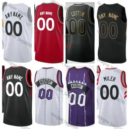 Maglie da basket Pascal 43 Siakam stampate personalizzate OG 3 Anunoby 4 Scottie Barnes 1 Gradey Dick 17 Dennis Schroder 19 Jakob Poeltl 33 Gary Uomo Donna Bambini Camicie giovanili