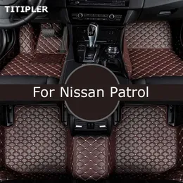 바닥 매트 카펫 Titipler Custom Car Floor Mats Nissan Patrol Y61 Foot Coche Accessories Auto Carpets Q231012