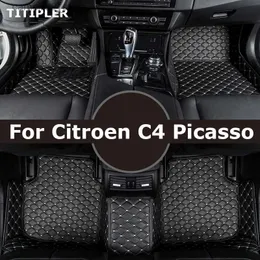 플로어 매트 카펫 시트로엔 C4 피카소 발 코키 액세서리 카펫 Q231012 용 Titipler Custom Car Floor Mats Q231012