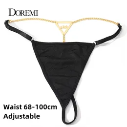 Navel Bell Button Rings DOREMI Summer Sexy Personalized Name Belly Waist Stainless Steel Chains for Women Custom Letters Thong PantY Body Chain Jewelry 231012