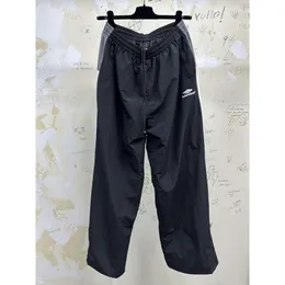Balencigaly Sweater Pants Designer 23ss Mens New Pant Family High Edition Emendado Sports School Uniform Windbreaker Solto Unisex Casual