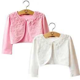 Cardigan Summer Thin Girls Coat Long Sleeve Kids Cardigans Flower Girls Clothing Kids Outwear Cape Jacket 231012