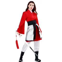 Cosplay mulan cosplay costume barn flicka prinsessan klä upp Han kinesiska klädbarn visar prestations costumecosplay