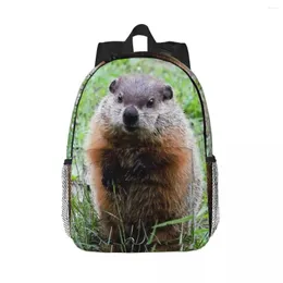 Rucksack Hello Mr. Gopher Rucksäcke Jungen Mädchen Büchertasche Mode Studenten Schultaschen Laptop Rucksack Umhängetasche Große Kapazität